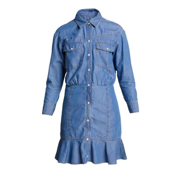 New VERONICA BEARD Mura Denim Dress size 4 - Picture 5 of 6